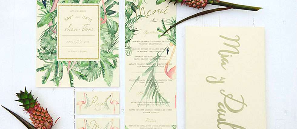 Tarjetas originales de boda